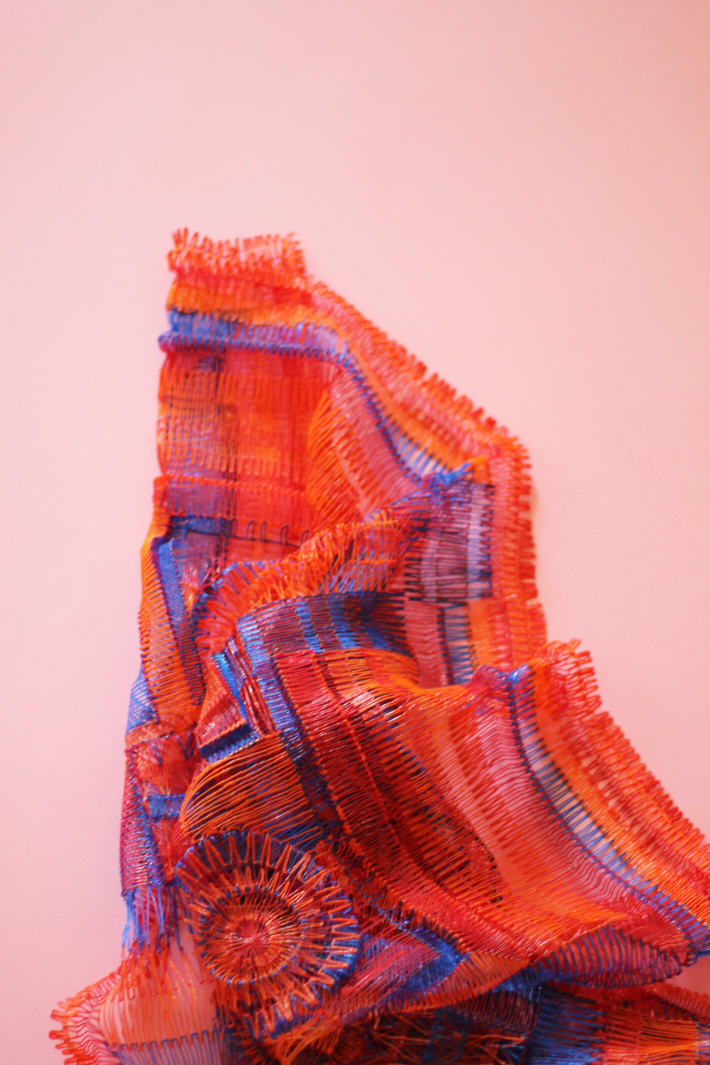 Daan Veerman DIGITAL CRAFT tapestry red orange pic by Studio Daan Veerman