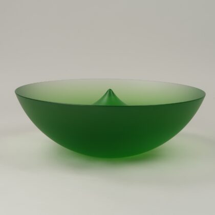 Fransisek Vizner Green Bowl with Peak