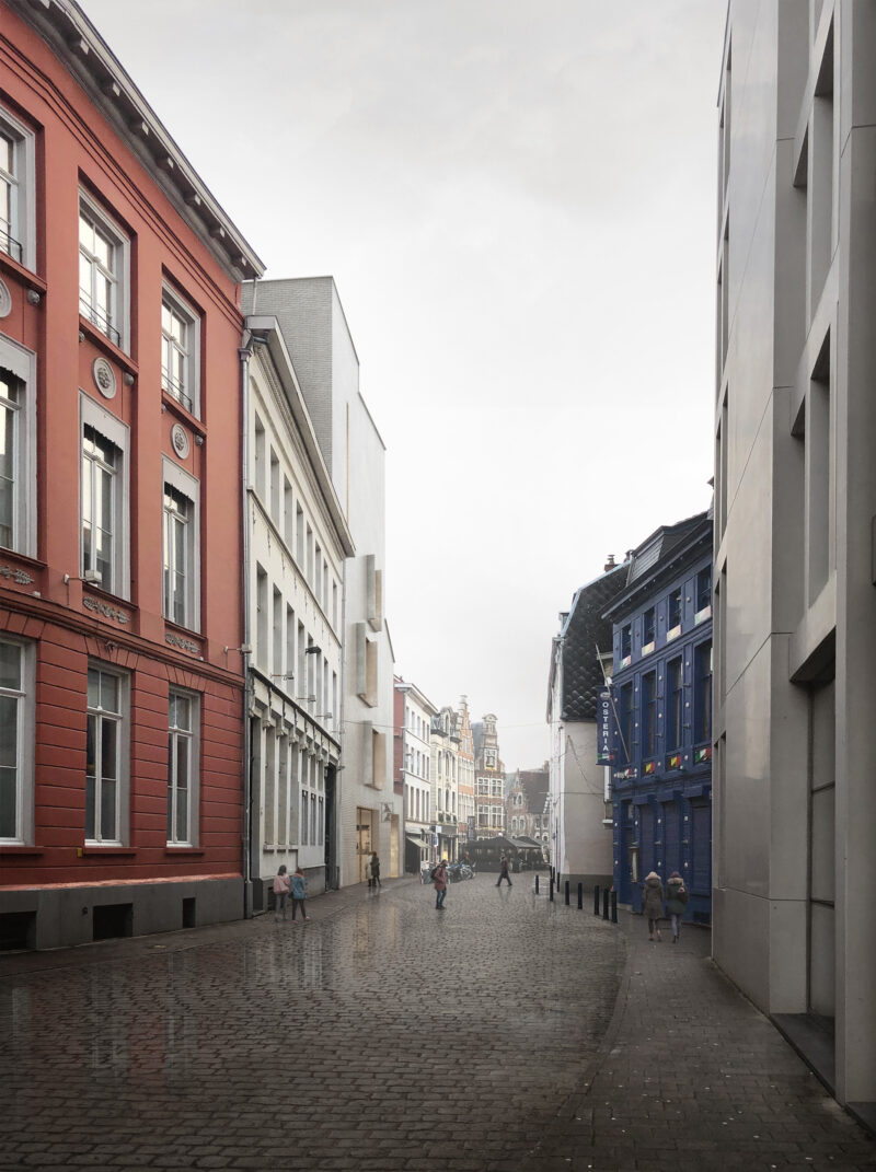 DING zicht vanuit de Drabstraat